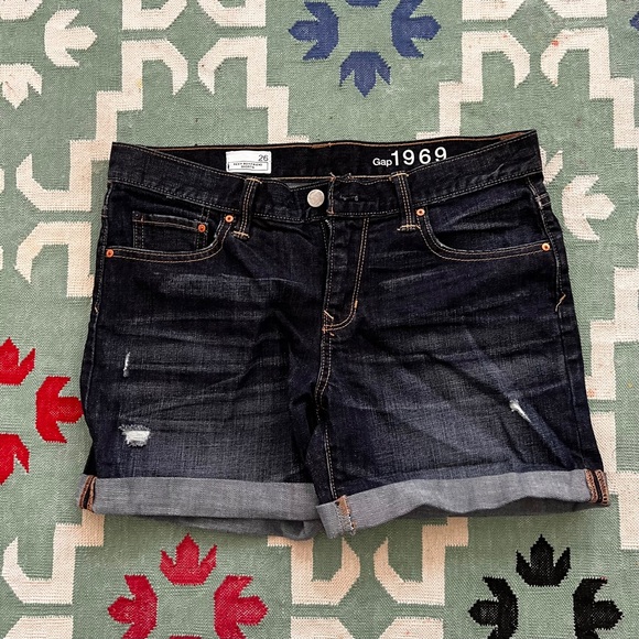 Indigo boyfriend shorts - Picture 1 of 2